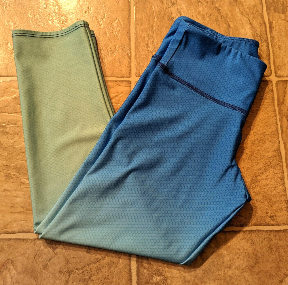 Onzie Flow sz XS Yoga Leggings compression multi color crop or capri 2958